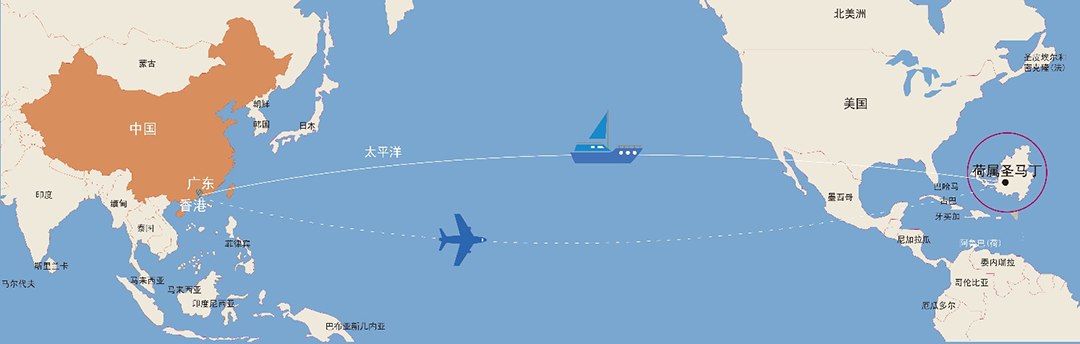 verzending-en-luchtverzending-van-china-naar-sint Maarten